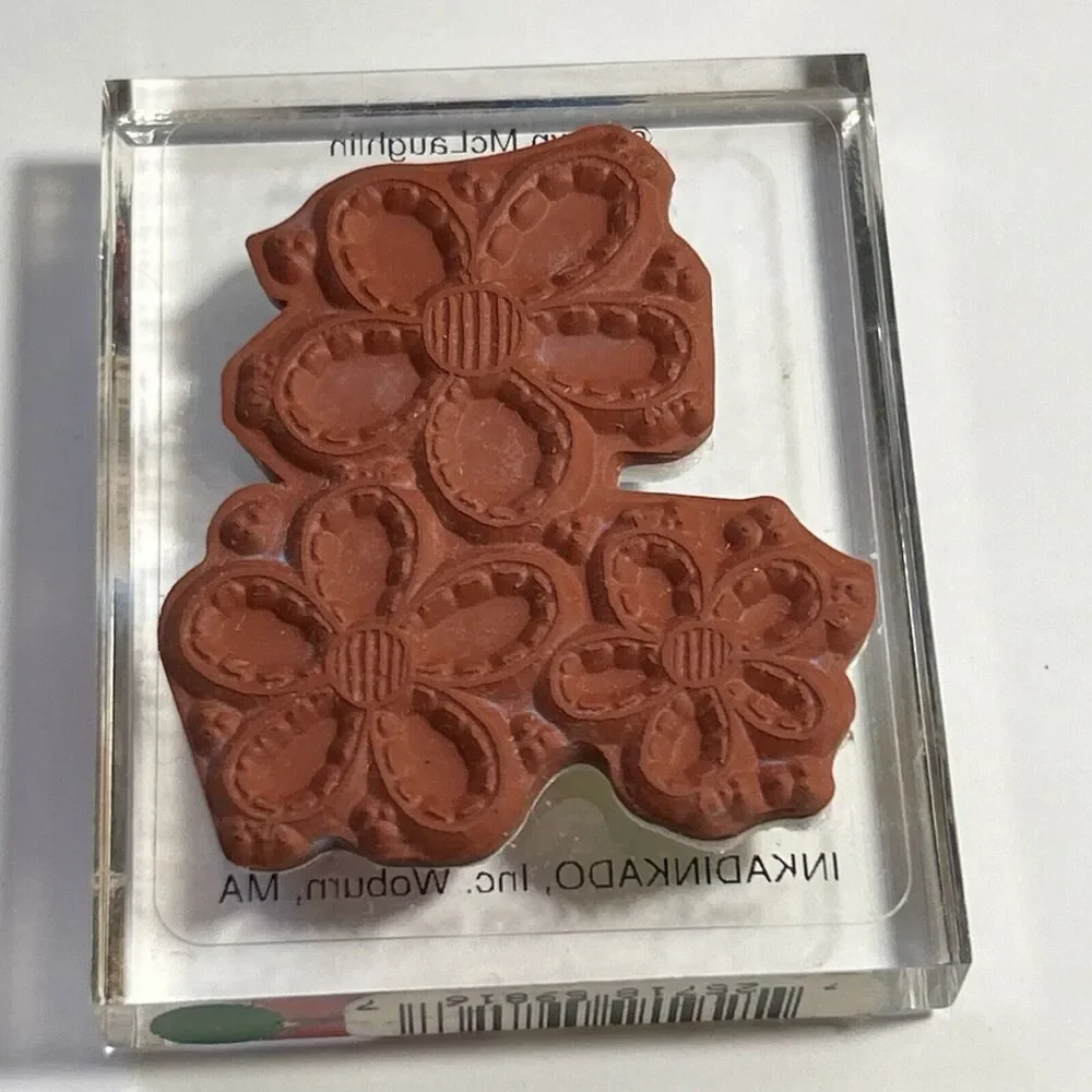 Lot of 5 Rubber Stamps-Floral-If Friends Were Flowers I'd Pick You-Daisy-Jars